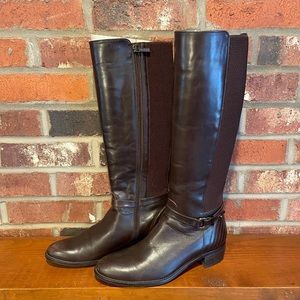 Aquatalia Leather Boots, Beautiful, Dk Brwn, Sz 9